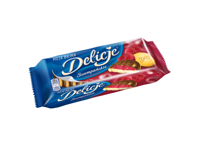 Delicje med kirsebærgelé 147g