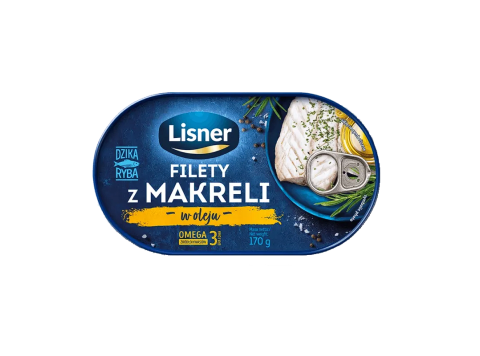 Filety av Makrell i Olje Lisner 170g