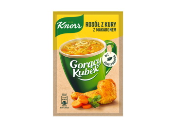 Kyllingbuljong med Nudler Hot Cup Knorr 12g